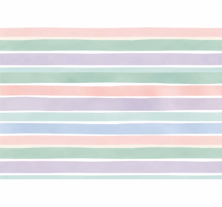Tapet copii dungi colorate pastelate - TenStickers