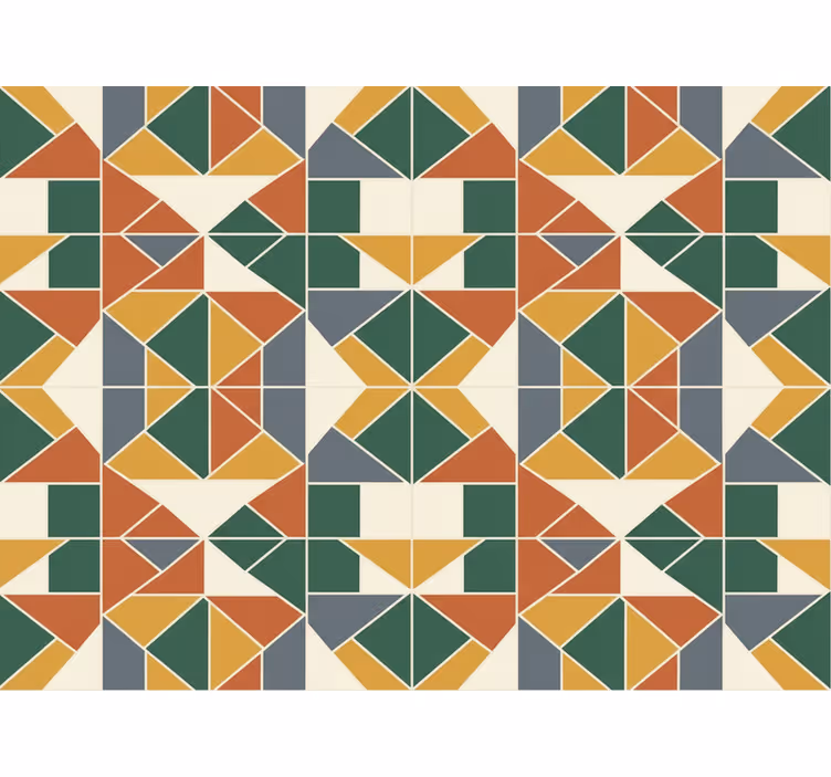 Tapet abstract model geometric abstract - TenStickers