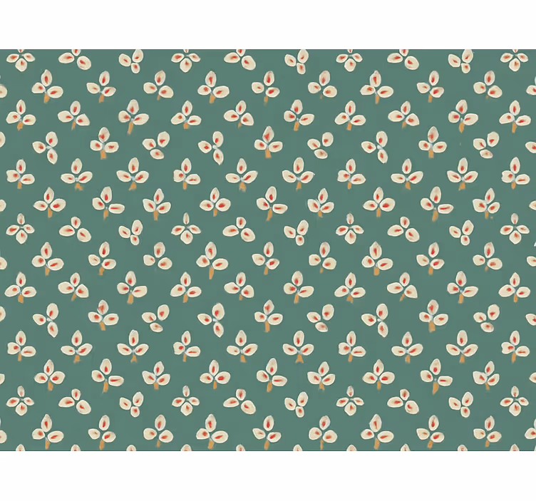 Tapet abstract petale presate teal estompate - TenStickers
