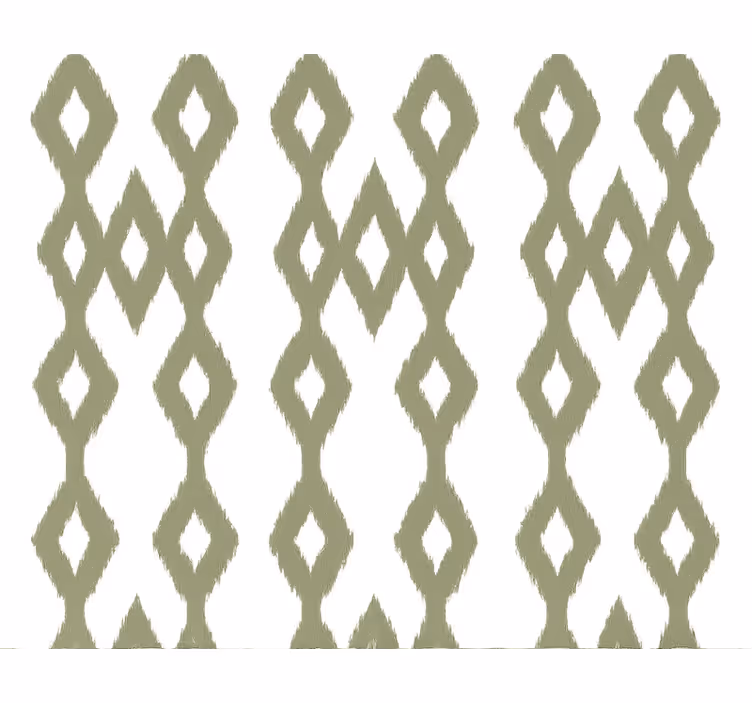 Tapet vertical ikat verde murdar - TenStickers