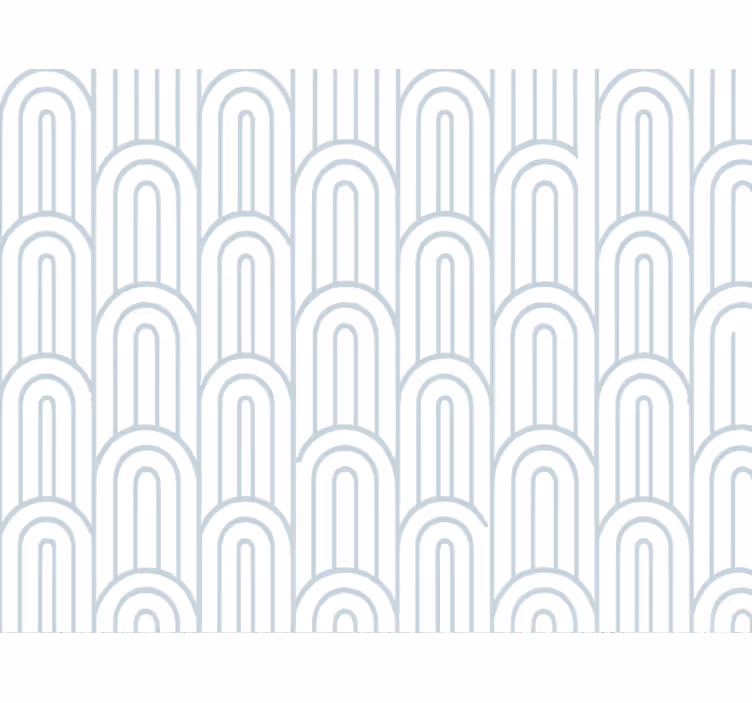 Geometric tapet cu arcadă albastră ușoară - TenStickers
