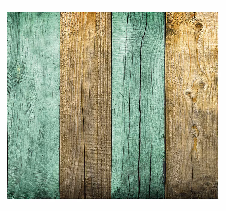 Tapet rustic textură de scanduri colorate - TenStickers