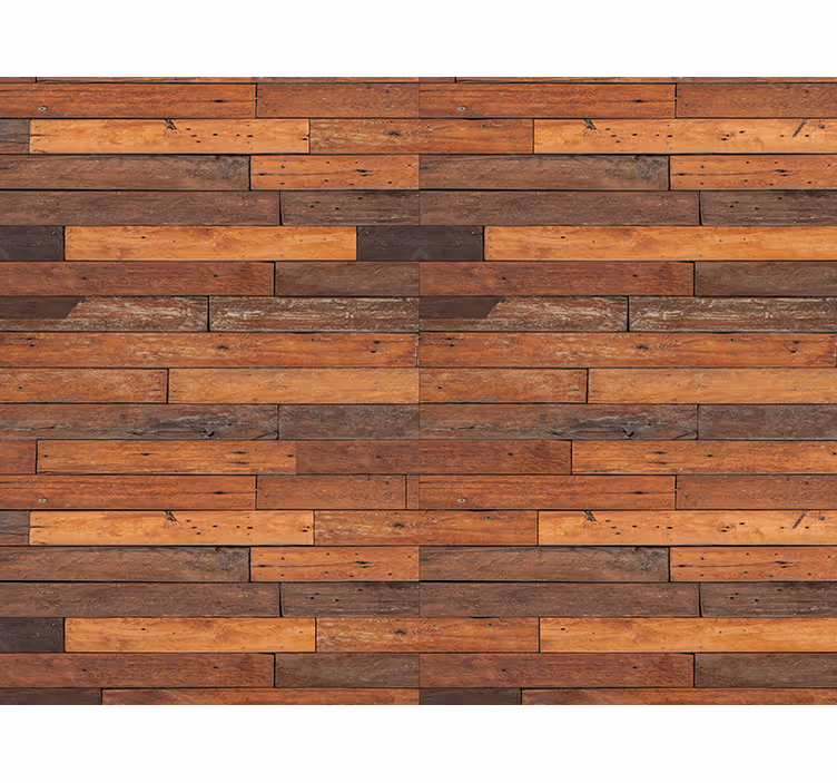 Tapet rustic cu efect de scândură din lemn - TenStickers