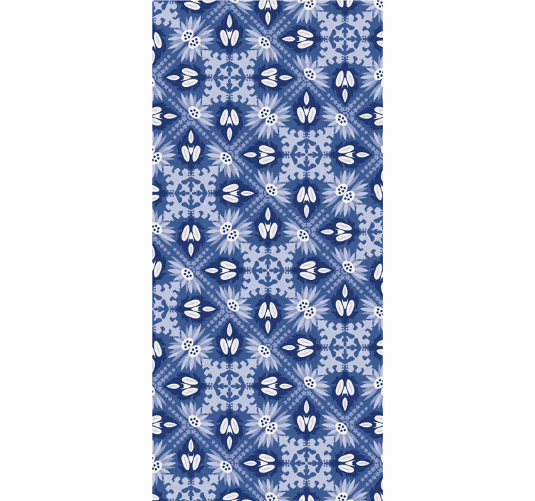 Tapet albastru ornamental - TenStickers