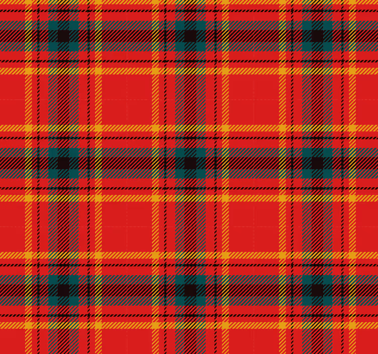 Tapet roșu textură tartan roșu de crăciun - TenStickers