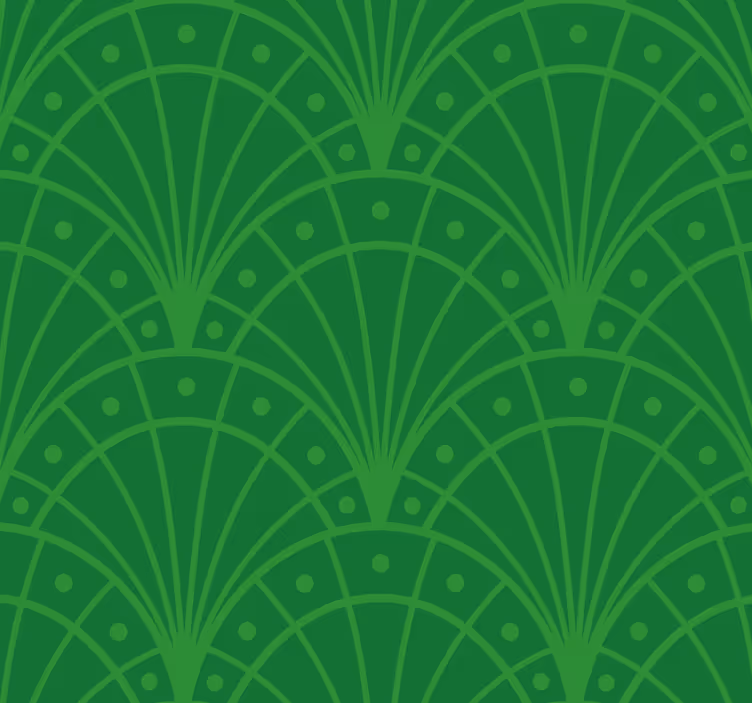 Tapet verde stil art decó - TenStickers