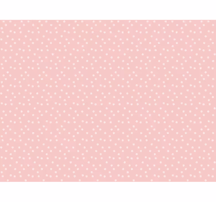 Tapet roz cu puncte pastelate delicate pentru copii - TenStickers