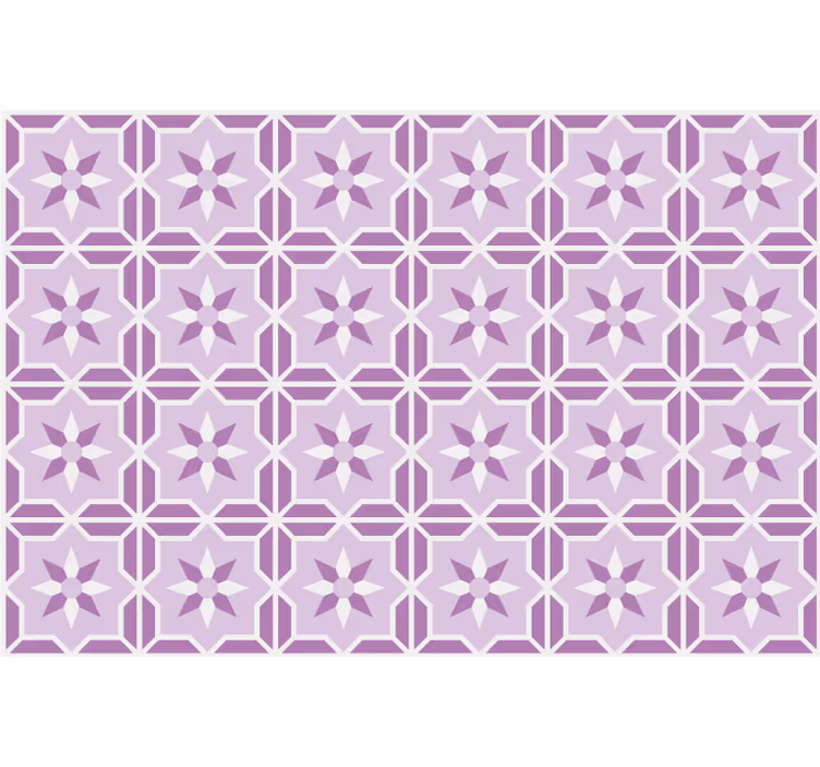 Tapet roz geometric nuanță de mov - TenStickers