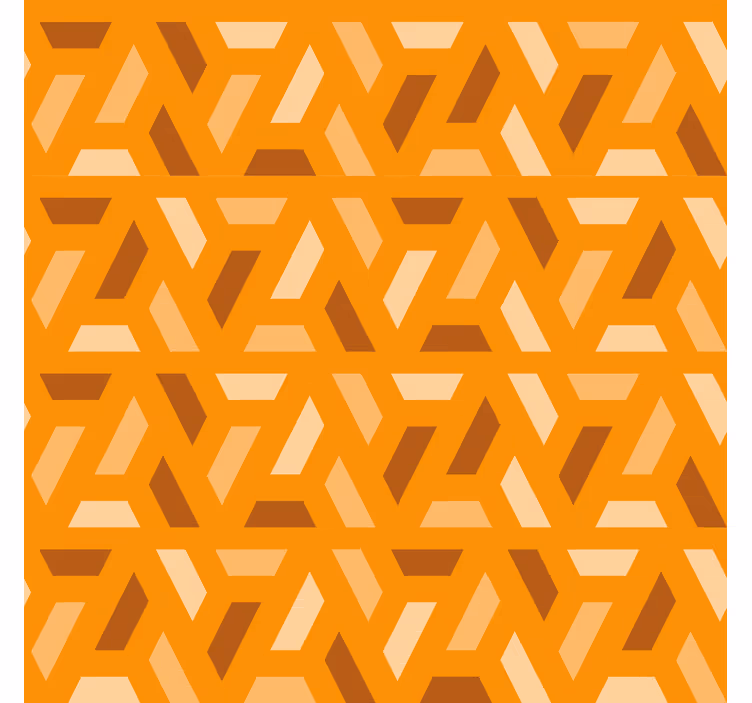 Tapet teracotă geometric modern - TenStickers