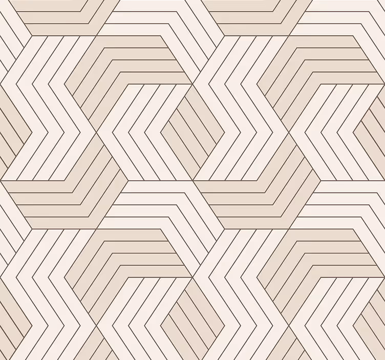 Tapet geometric cu cuburi - TenStickers