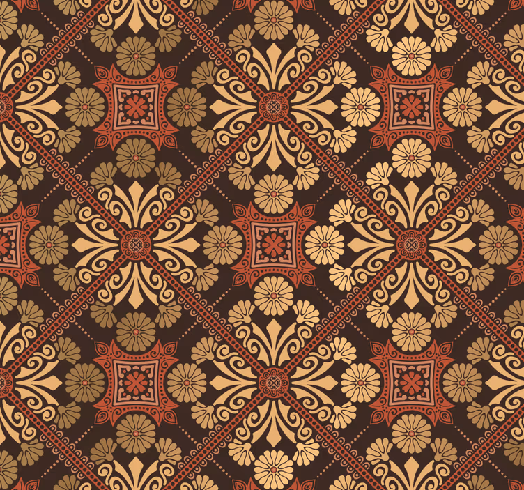 Tapet baroc stil vintage pentru dormitor - TenStickers