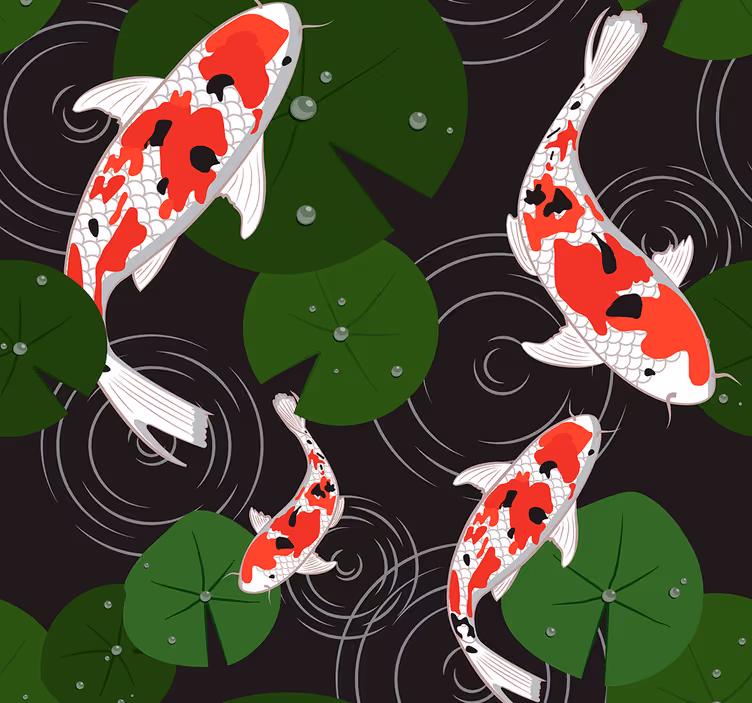 Tapet pentru animale carpe orientale - TenStickers