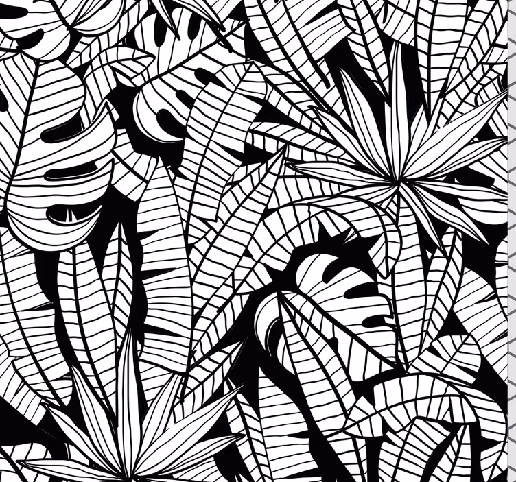 Tapet frunze tropicale jungla - TenStickers