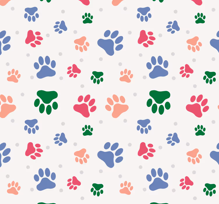 Câine tapet decor model labe - TenStickers
