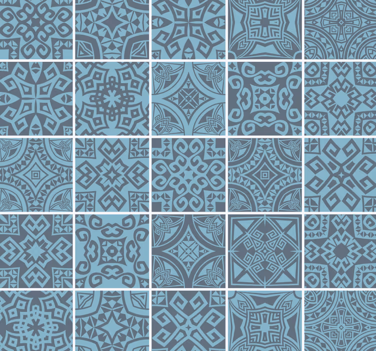 Tigla grecească tapet ornamental - TenStickers