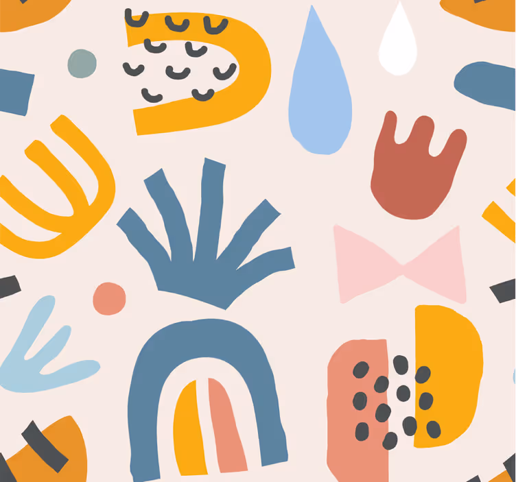 Tapet abstract modele boeme - TenStickers