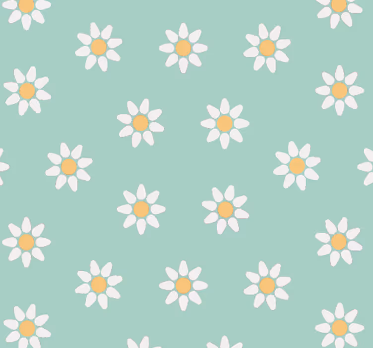 Tapet pentru copii model de margarete - TenStickers