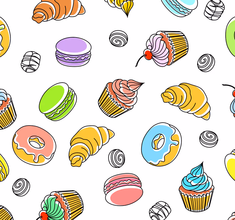 Tapet delicios de patiserie modernă - TenStickers