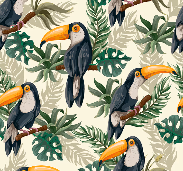 Tapet de pădure de jungle de jungle - TenStickers