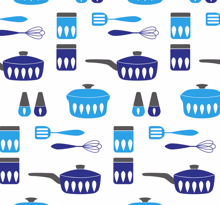 Ustensile de bucătărie tapet modern - TenStickers