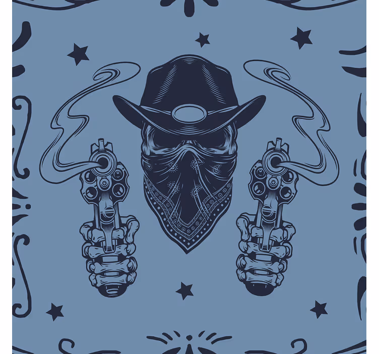 Orașe tapet cowboy cu pistoale - TenStickers