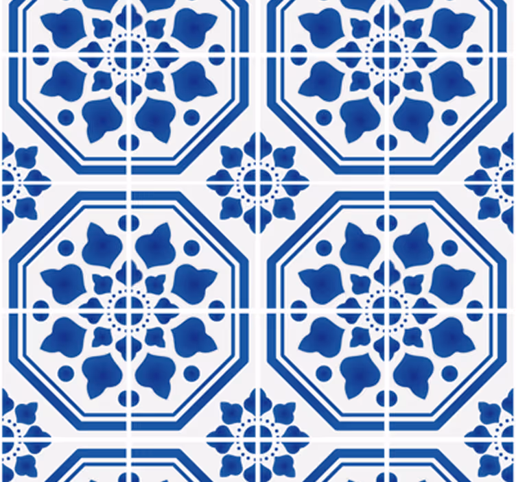Tapet ornamental clasic safir - TenStickers