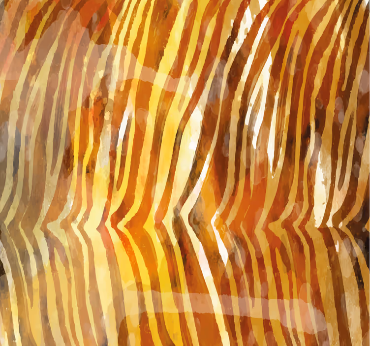 Tapet cu zebră linii organice abstracte - TenStickers