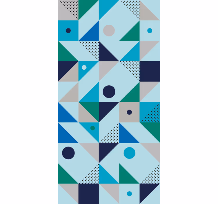 Tapet geometric fuziunea formelor geometrice - TenStickers
