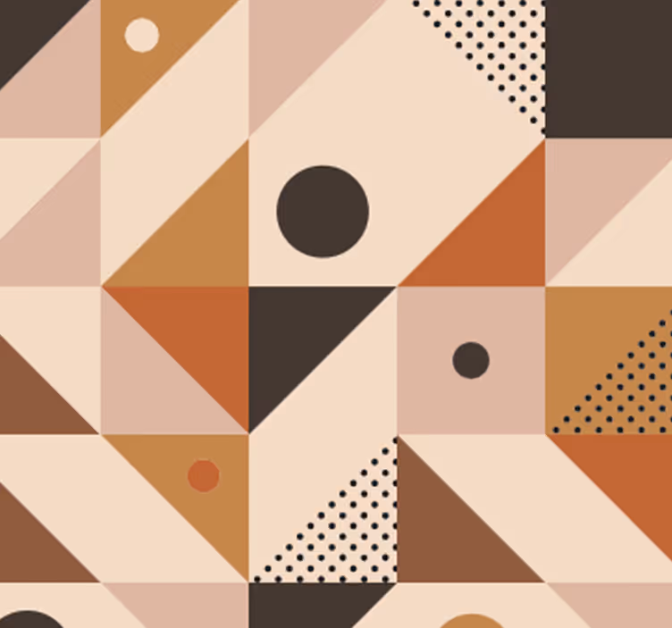 Tapet modern patchwork maro - TenStickers