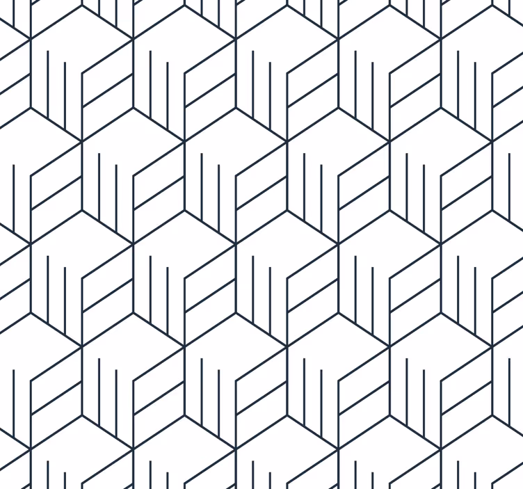 Tapet geometric model de linie geometrică - TenStickers