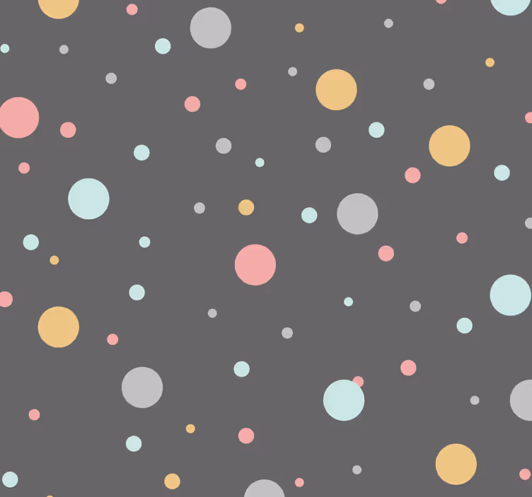 Tapet colorat cu puncte colorate - TenStickers