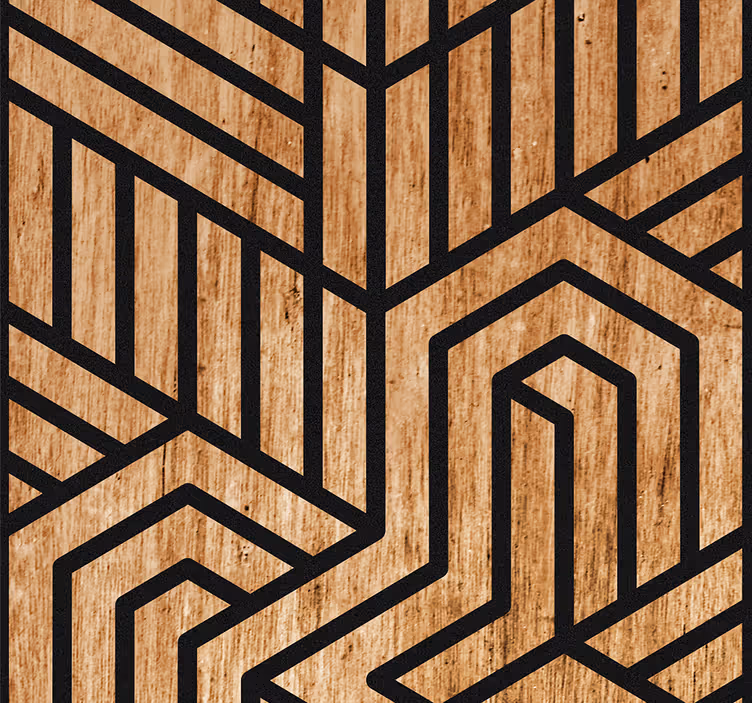 Tapet geometric labirint geometric - TenStickers