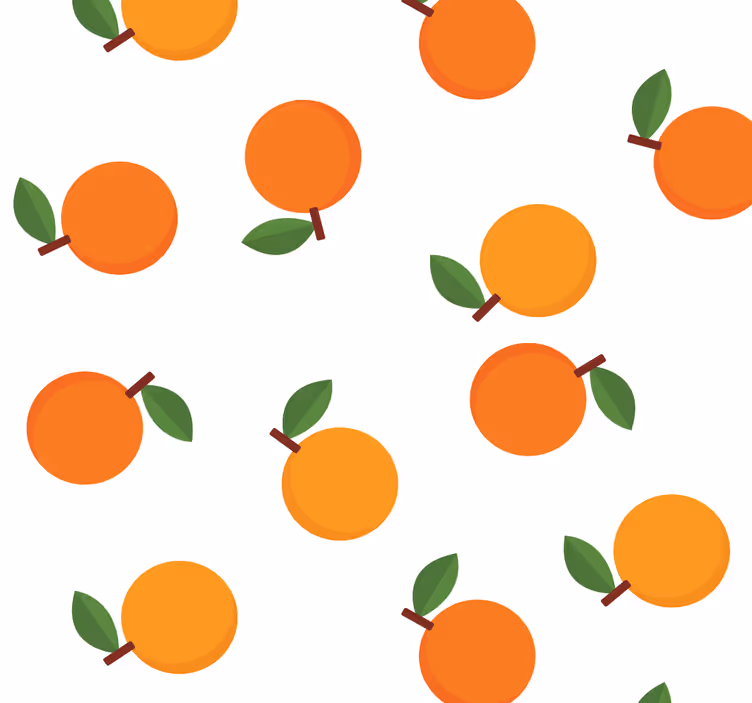 Tapet flori model cu motiv de fructe - TenStickers