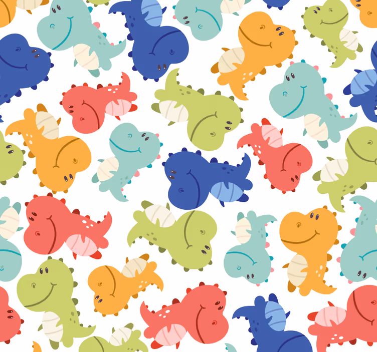 Tapet dinozauri model vesel de dinozaur - TenStickers
