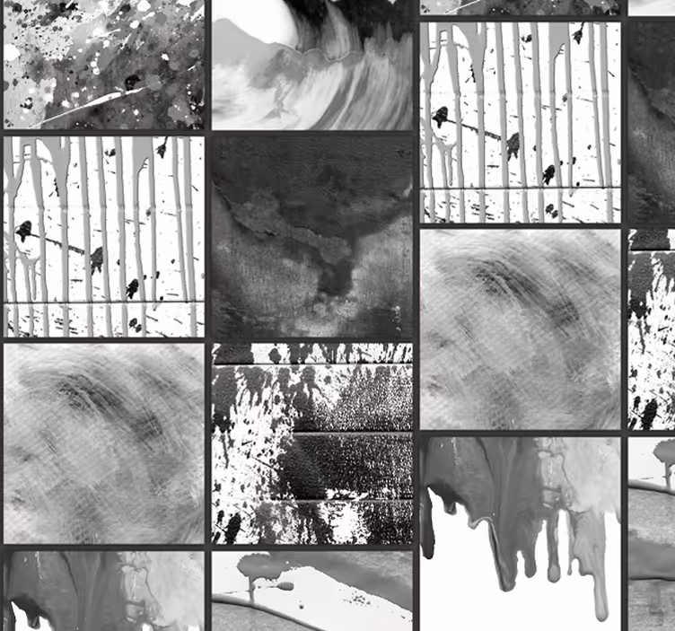 Tapet abstract de artă acuarelă urbană - TenStickers