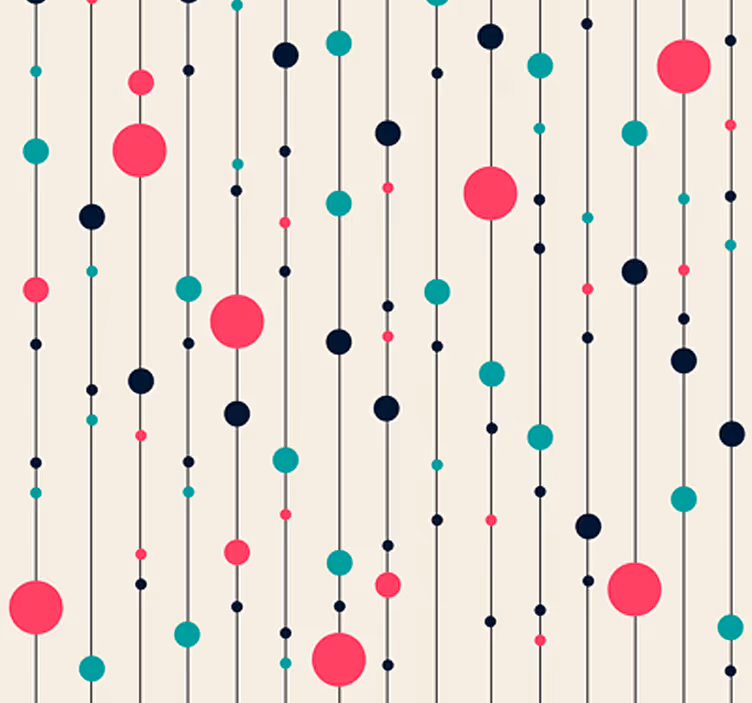 Tapet distractiv polka dot pentru tine! - TenStickers