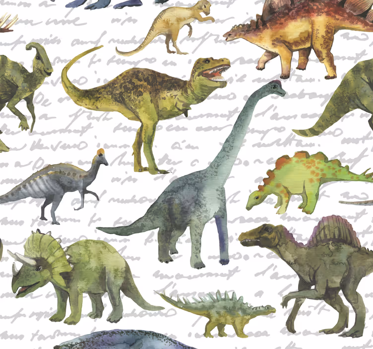 Tapet realist pentru copii dinozauri - TenStickers