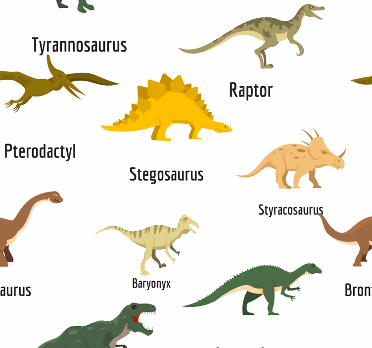 Dinozauri realisti cu imagini de fundal pentru copii - TenStickers