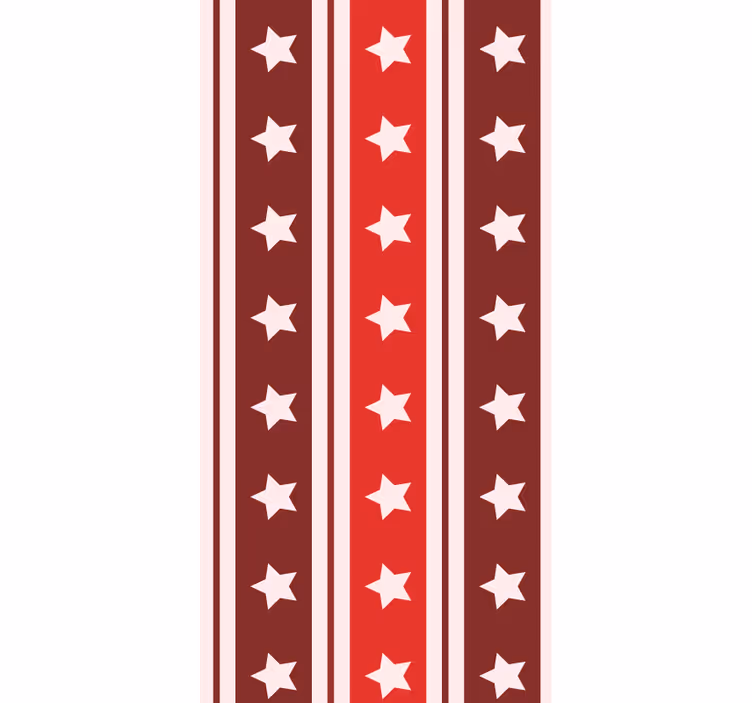 Tapet vertical model în stea în dungi - TenStickers