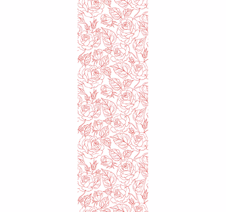 Tapet flori model de trandafiri - TenStickers