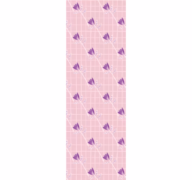 Tapet geometric model floral geometric - TenStickers