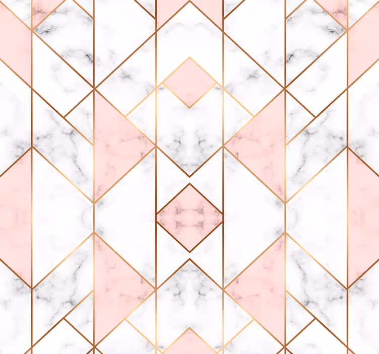 Tapet abstract cu figura geometrică roz - TenStickers