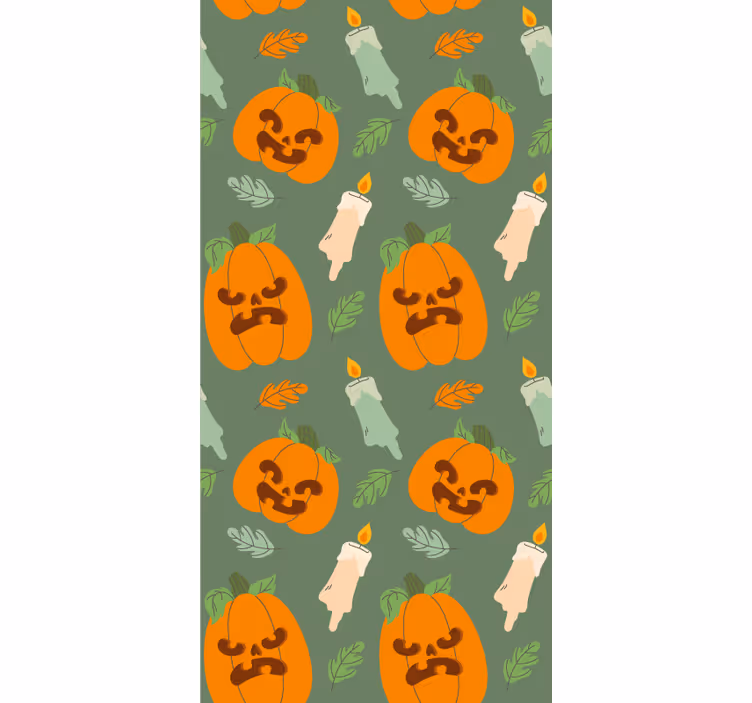 Tapet de dovleci de halloween - TenStickers
