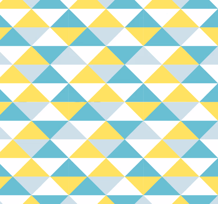 Tapet cu plăci geometrice galbene și albastre - TenStickers