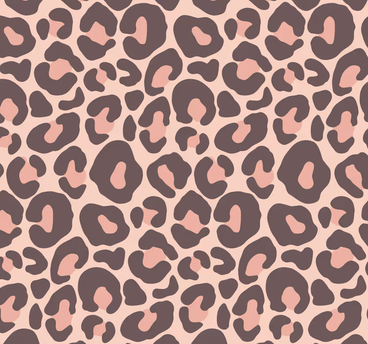 Tapet roz animal imprimat leopard - TenStickers