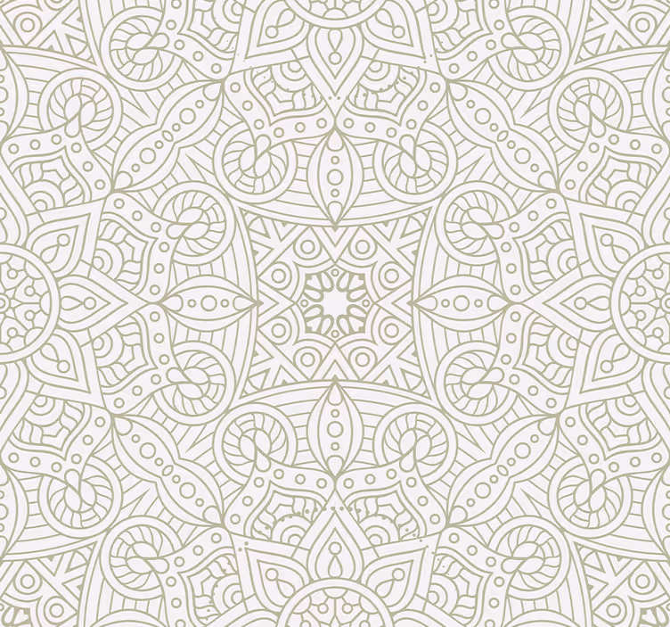 Tapet ornamental mandale geometrice - TenStickers
