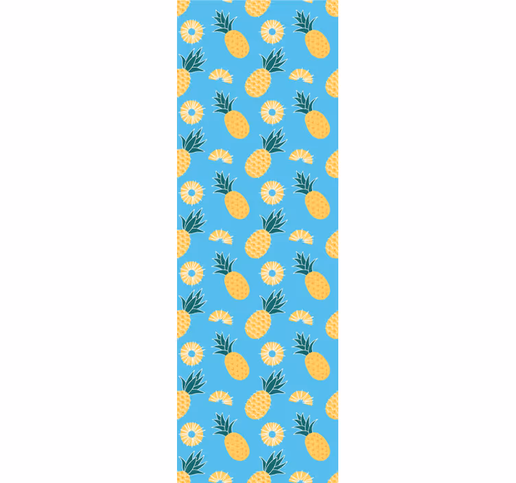 Tapet de animale imprimeu tropical de ananas - TenStickers