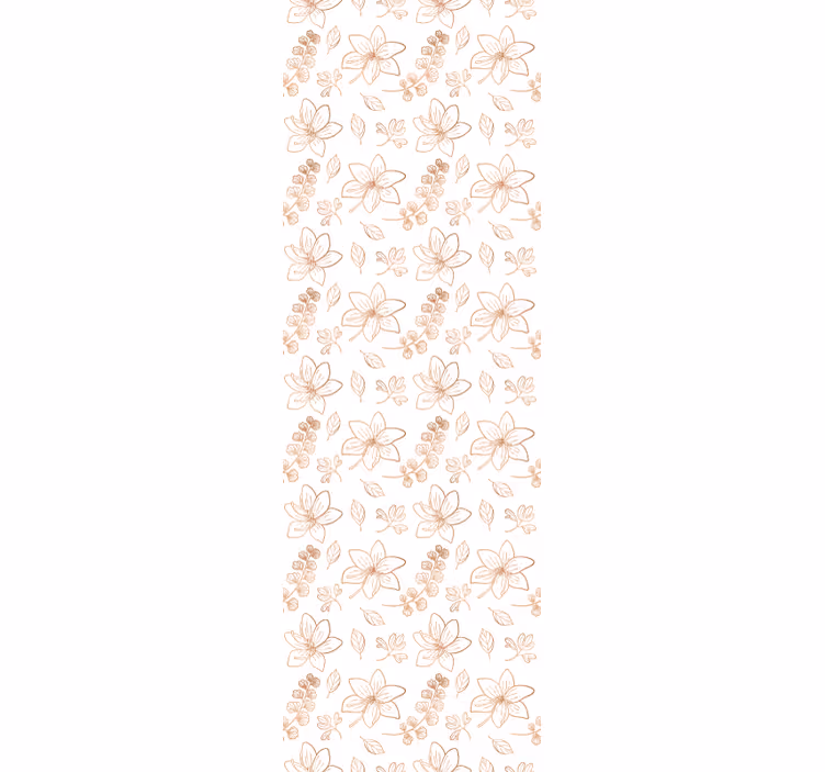 Tapet flori accent floral - TenStickers