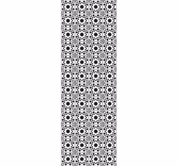 Tapet gresie ansamblu de plăci geometrice - TenStickers