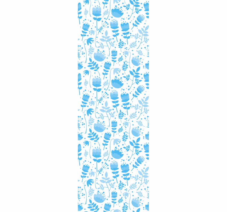 Tapet flori modele de siluetă florală - TenStickers